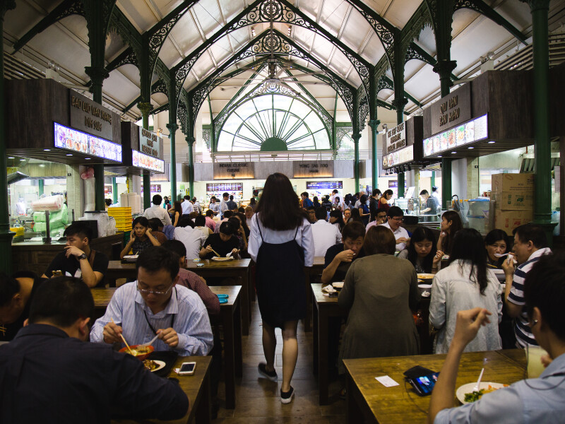 Singapore hawker market