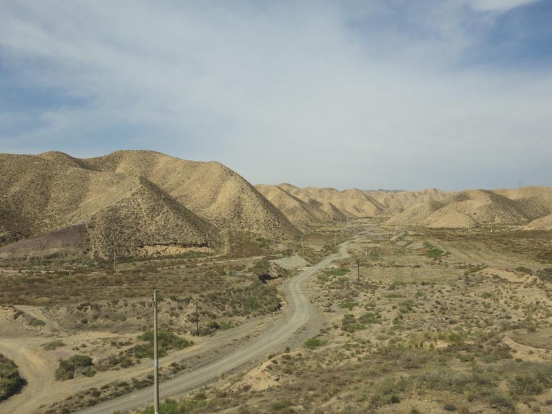 view from the train approaching Tibet