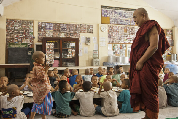 Monastery school in Myanmar