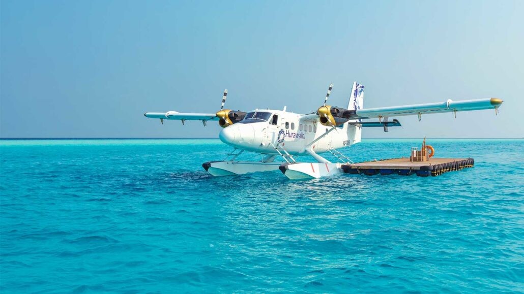 Seaplane in the Maldives