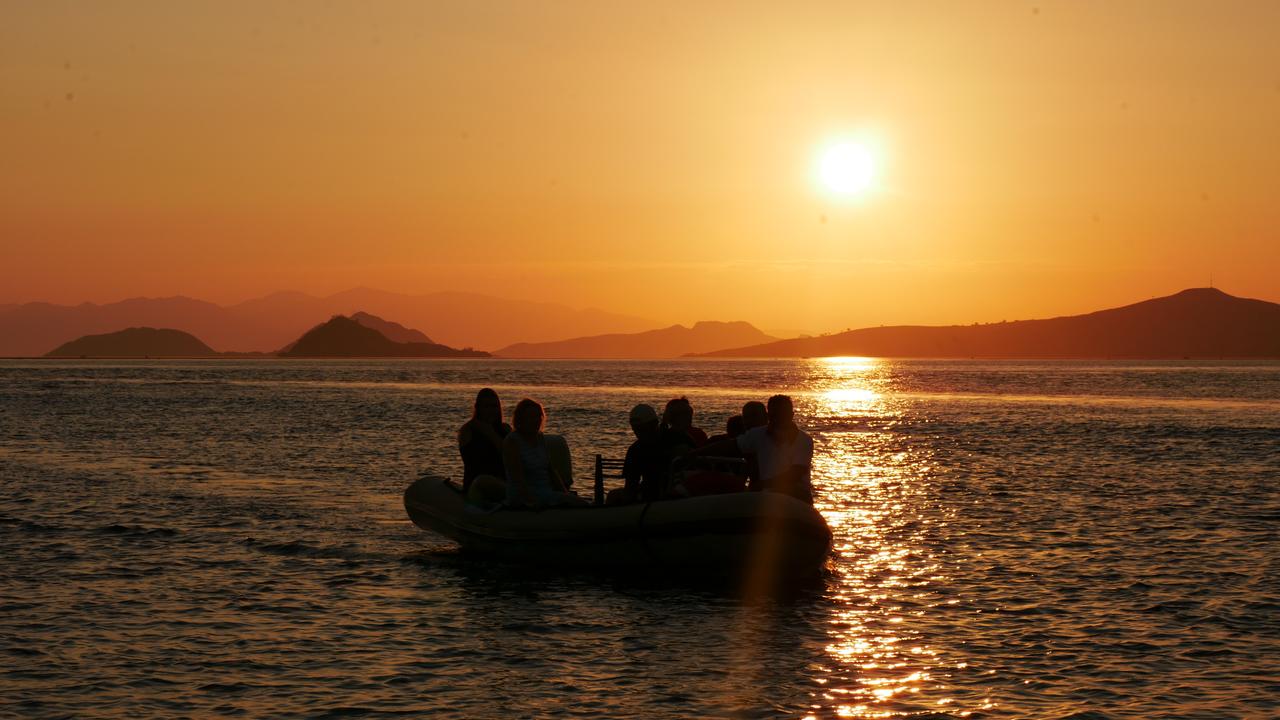 Sunset boat Indonesia