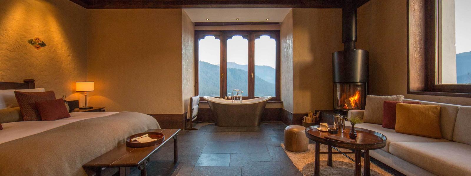 Gangtey Lodge room with a view