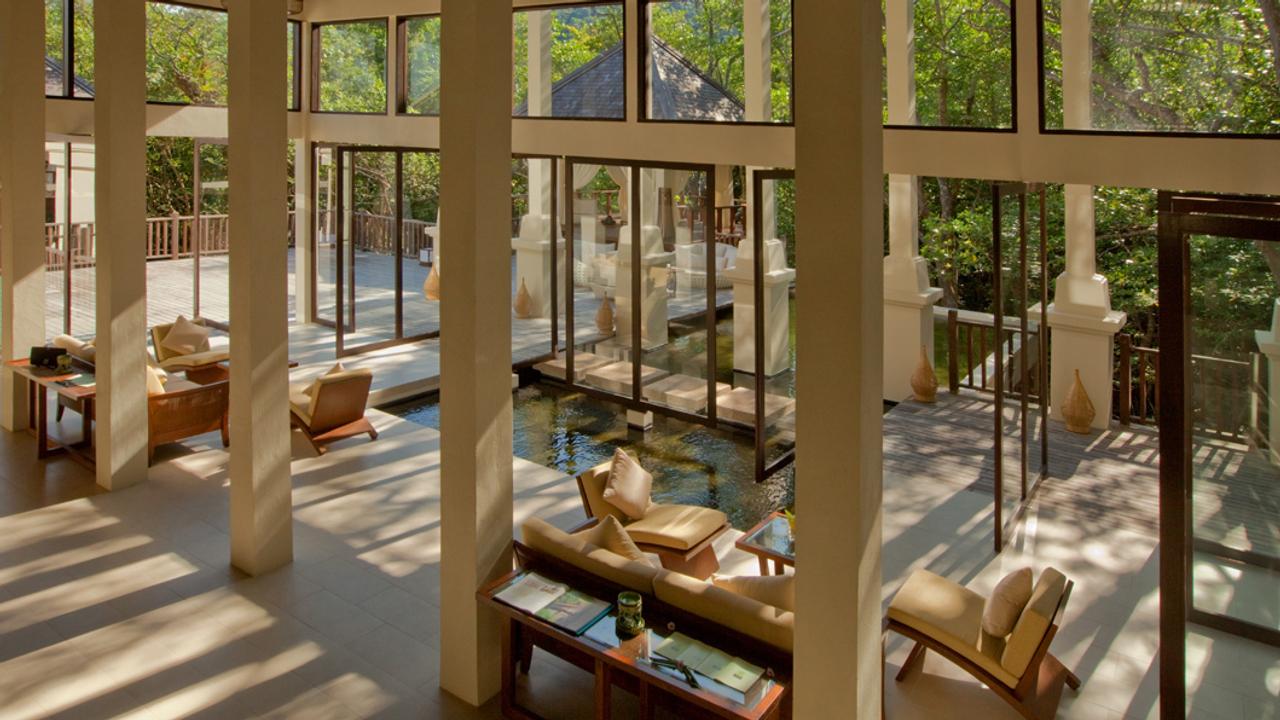 Spa lounge at Gaya Island Resort