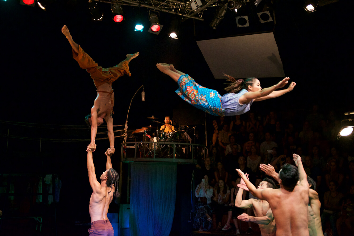 Circus performers in Cambodia