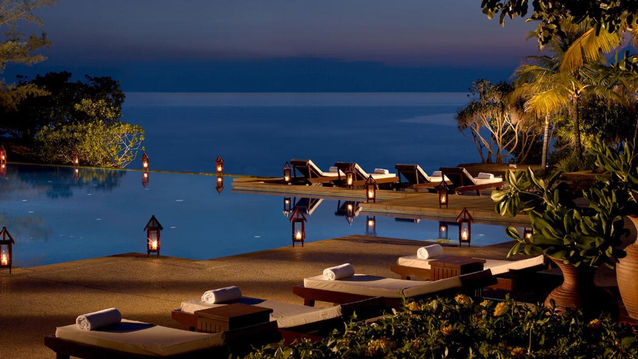 Pool at night at Tanjong Jara Resort