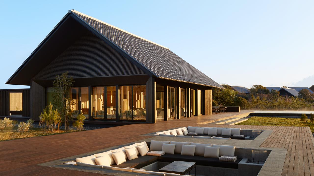 Sunken terrace at Amanemu
