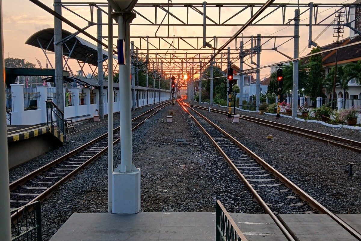 java train track indonesia