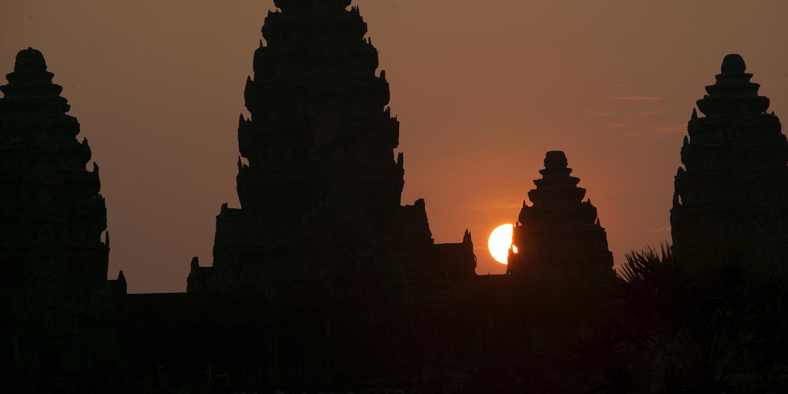 Angkor at sunset