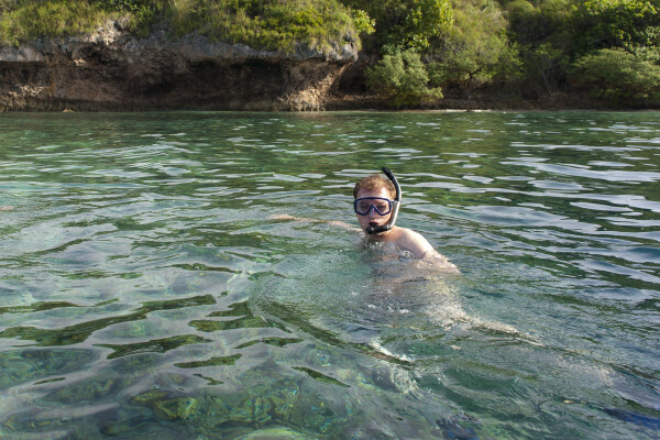 Snorkel a thriving coral reef