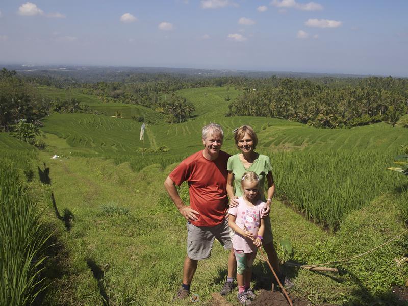 family in Kalimantan