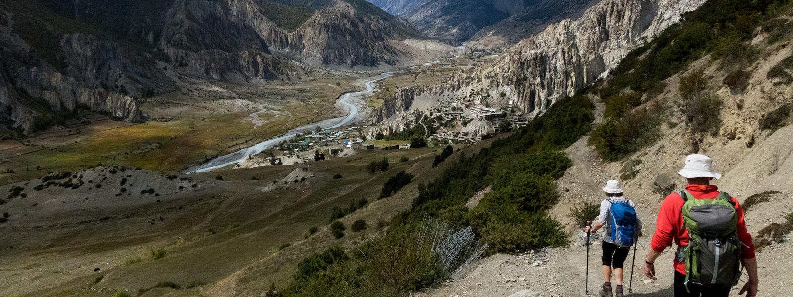 mountain top prayer stones in nepal